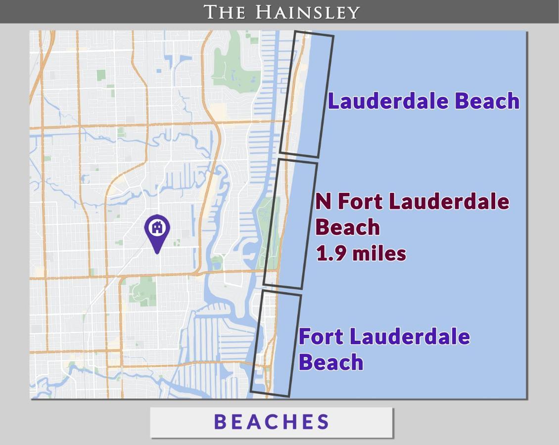 Beach Chairs, Good Kitchen, Strong Wifi On 14Th Ave Fort Lauderdale Dış mekan fotoğraf
